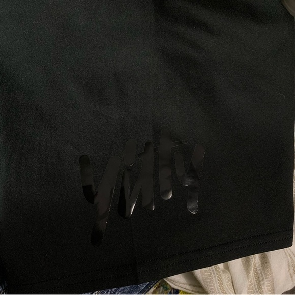 Yitty Major Label Shaping High Waist Logo Waistband Shorts Black Large - Picture 6 of 8